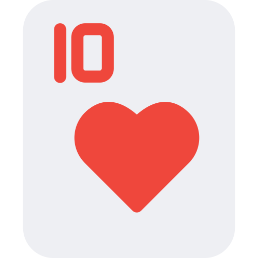 Ten of hearts Generic Flat icon