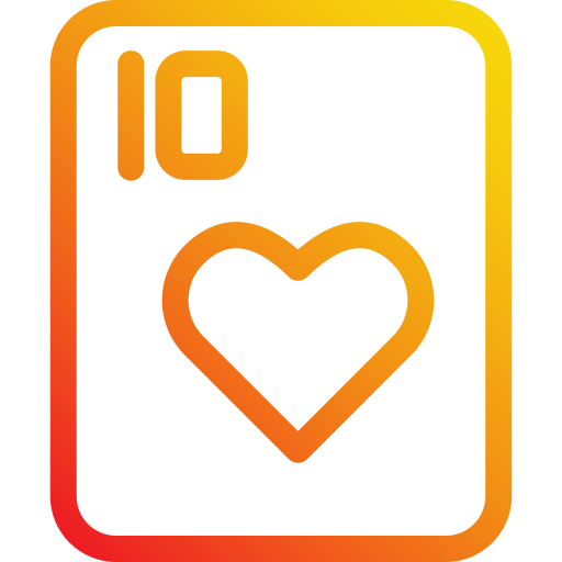 diez de corazones Generic Gradient icono