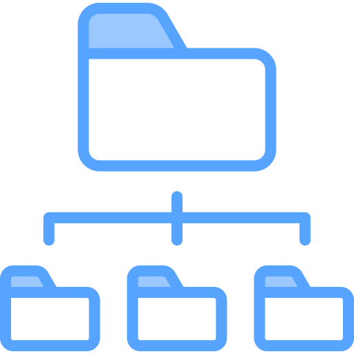zarządzanie folderami Generic Blue ikona