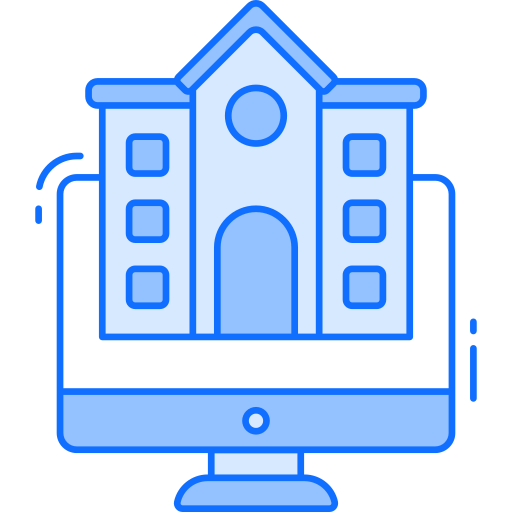 online universiteit Generic Blue icoon