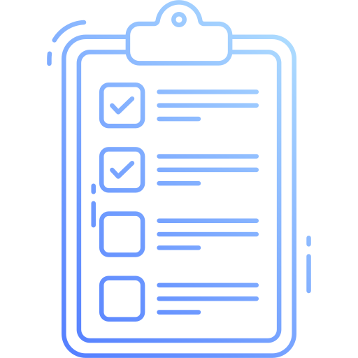 lista de controle Generic Gradient Ícone