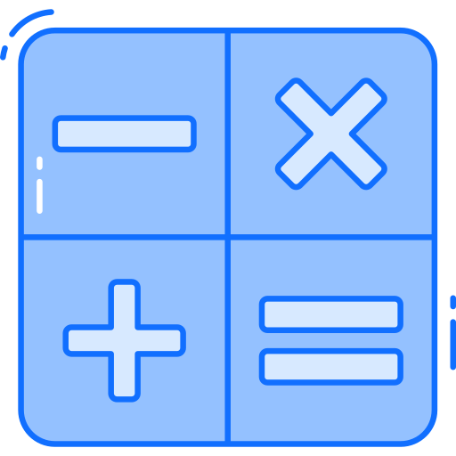 wiskunde Generic Blue icoon