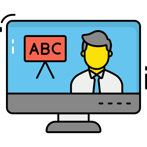 onlinetraining Generic Thin Outline Color icon