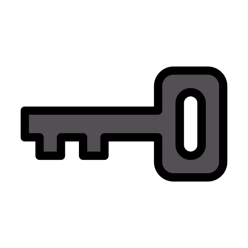 türschlüssel Vector Stall Lineal Color icon