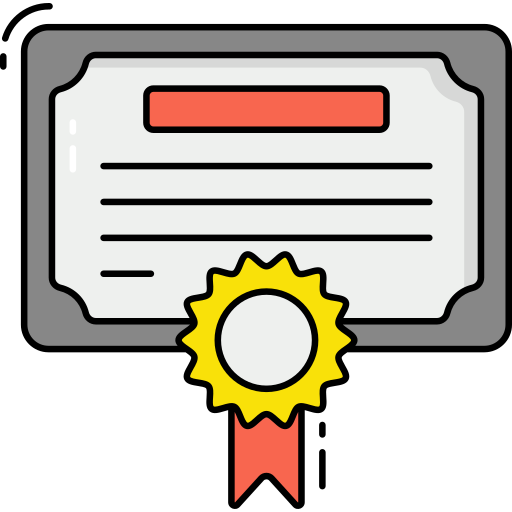 Сертификат Generic Thin Outline Color иконка