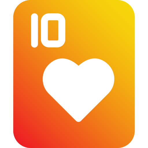 dziesięć serc Generic Flat Gradient ikona