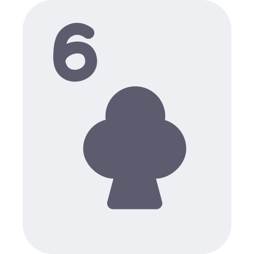 Six of clubs Generic Flat icon