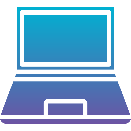 computadora portátil Generic Flat Gradient icono