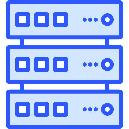 서버 Generic Blue icon