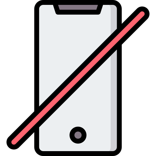 No smartphones Generic Outline Color icon