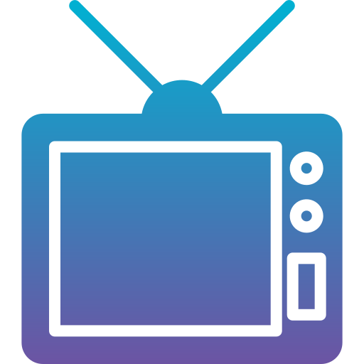 오래된 tv Generic Flat Gradient icon