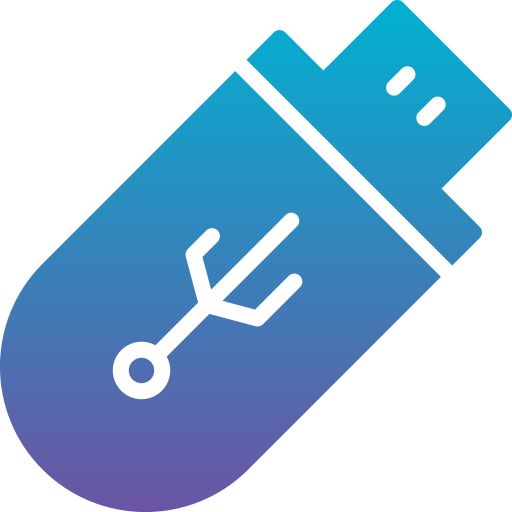 unidad usb Generic Flat Gradient icono