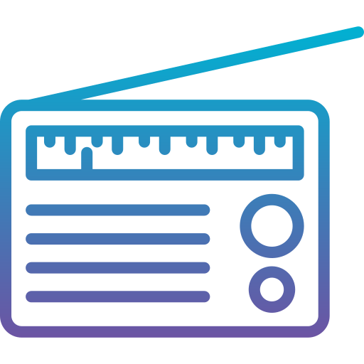 Radio Generic Gradient icon