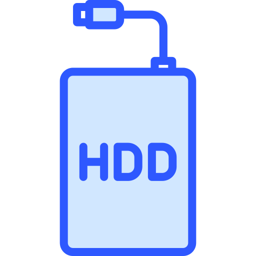 disque dur externe Generic Blue Icône
