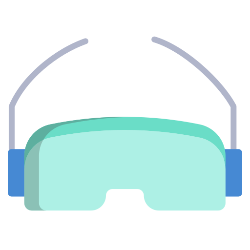 gafas de esquí Icongeek26 Flat icono