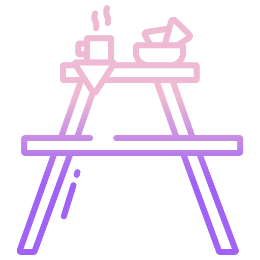 Picnic table Icongeek26 Outline Gradient icon