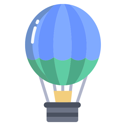 heteluchtballon Icongeek26 Flat icoon