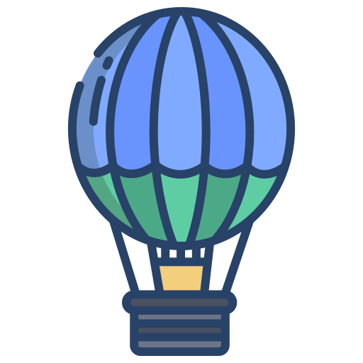 Hot air balloon Icongeek26 Linear Colour icon