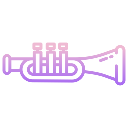 Trumpet Icongeek26 Outline Gradient icon