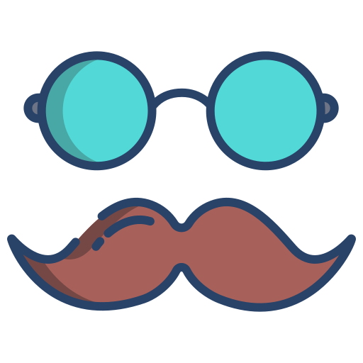 moustache Icongeek26 Linear Colour Icône