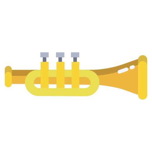 trompette Icongeek26 Flat Icône