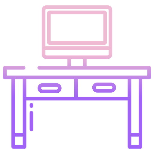 bureau Icongeek26 Outline Gradient Icône