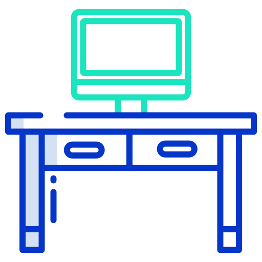 Desk Icongeek26 Outline Colour icon