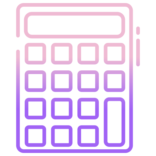 calcolatrice Icongeek26 Outline Gradient icona