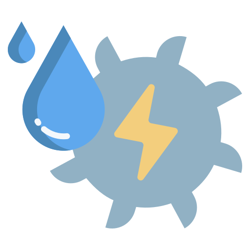 energia dell'acqua Icongeek26 Flat icona