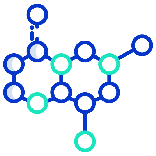 moleculen Icongeek26 Outline Colour icoon