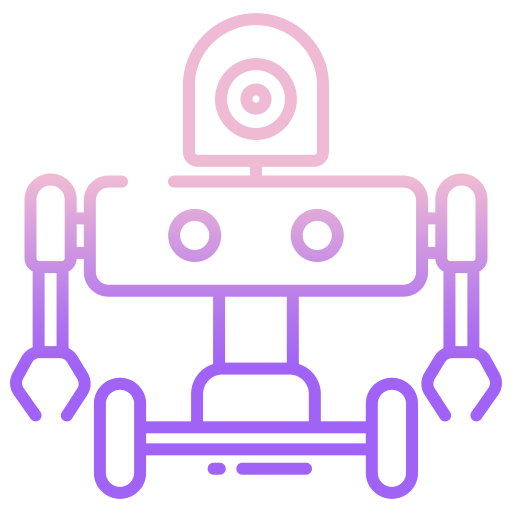 robot Icongeek26 Outline Gradient icona