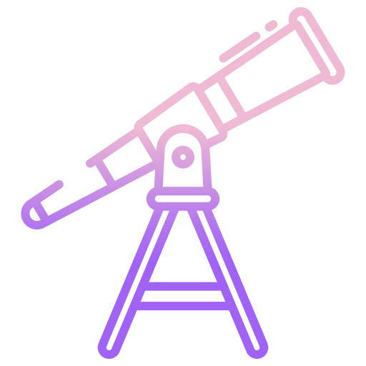 telescoop Icongeek26 Outline Gradient icoon