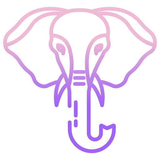 elefante Icongeek26 Outline Gradient icona
