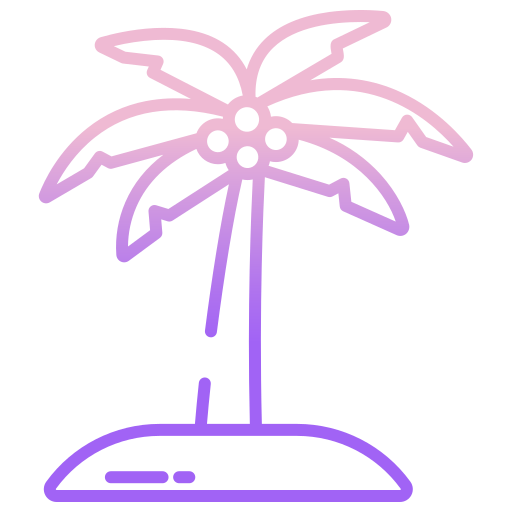 Palm tree Icongeek26 Outline Gradient icon