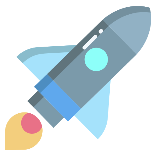 Rocket Icongeek26 Flat icon