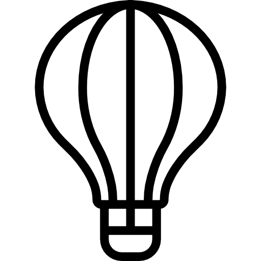 mongolfiera Basic Mixture Lineal icona