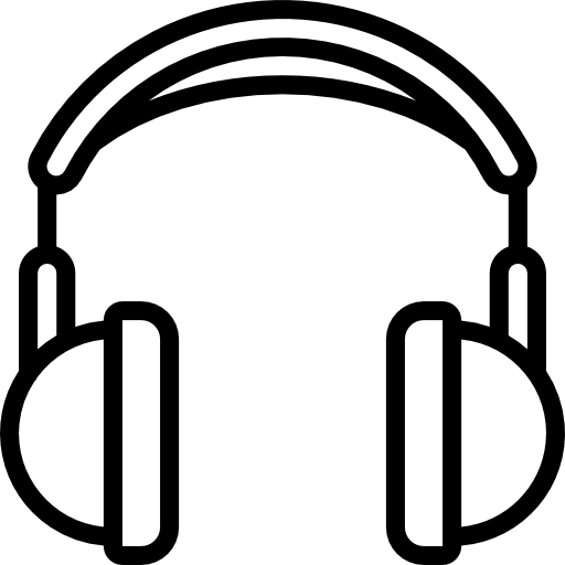 kopfhörer Basic Mixture Lineal icon