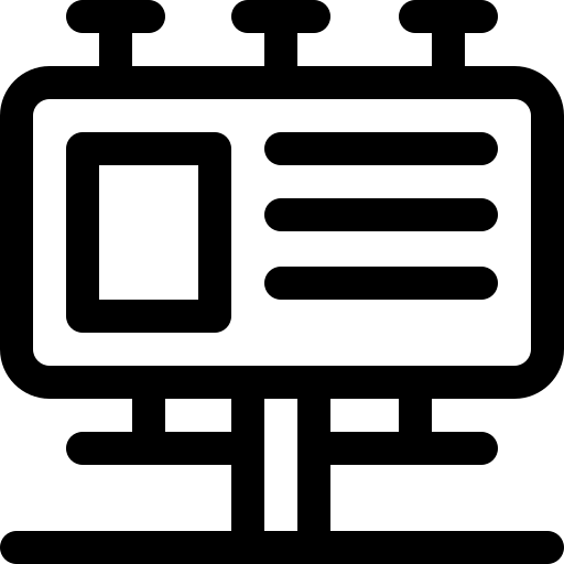 tabellone Basic Rounded Lineal icona