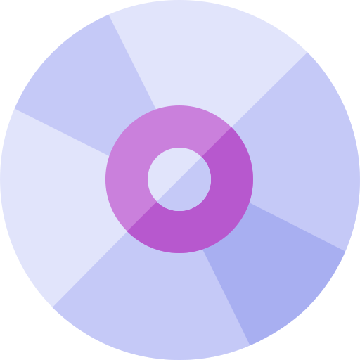 disco compacto Basic Rounded Flat icono