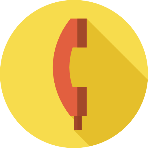 telefon Flat Circular Flat ikona