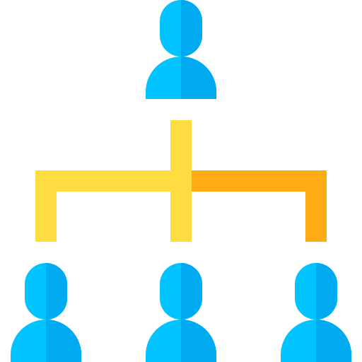Hierarchical structure Basic Straight Flat icon