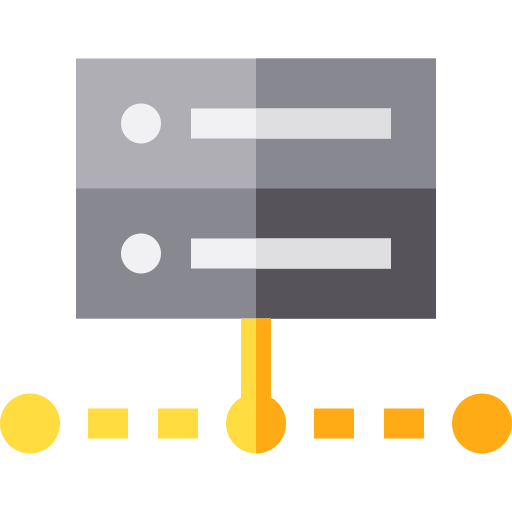 server Basic Straight Flat icona