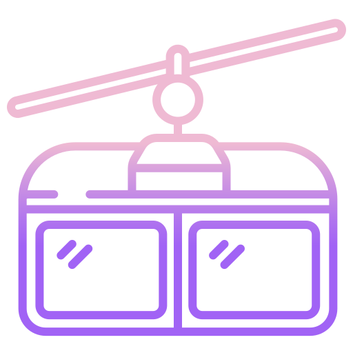 Cable car Icongeek26 Outline Gradient icon