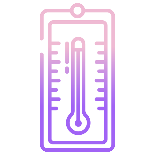 termometr Icongeek26 Outline Gradient ikona