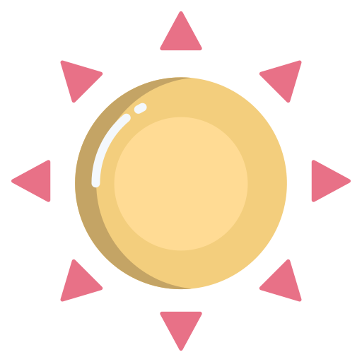 słońce Icongeek26 Flat ikona
