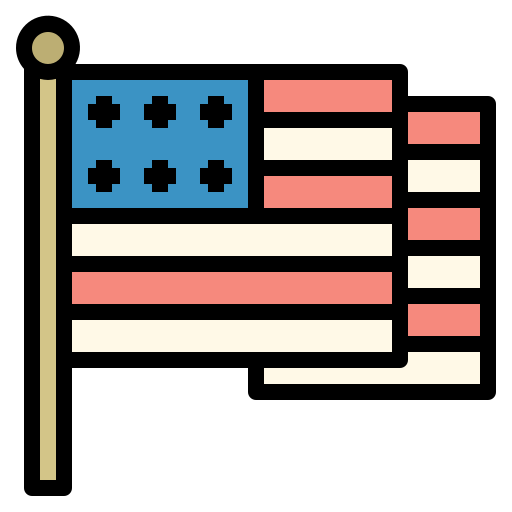 amerika Generic Outline Color icon