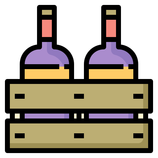 Bottle carrier Generic Outline Color icon