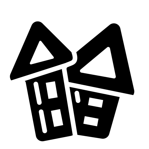 casa infestata Generic Glyph icona