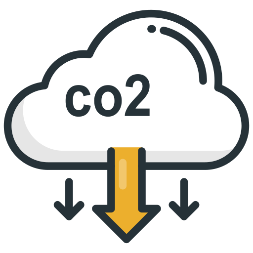 dwutlenek węgla Generic Outline Color ikona