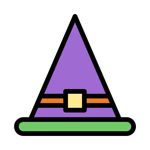 heksenhoed Generic Outline Color icoon